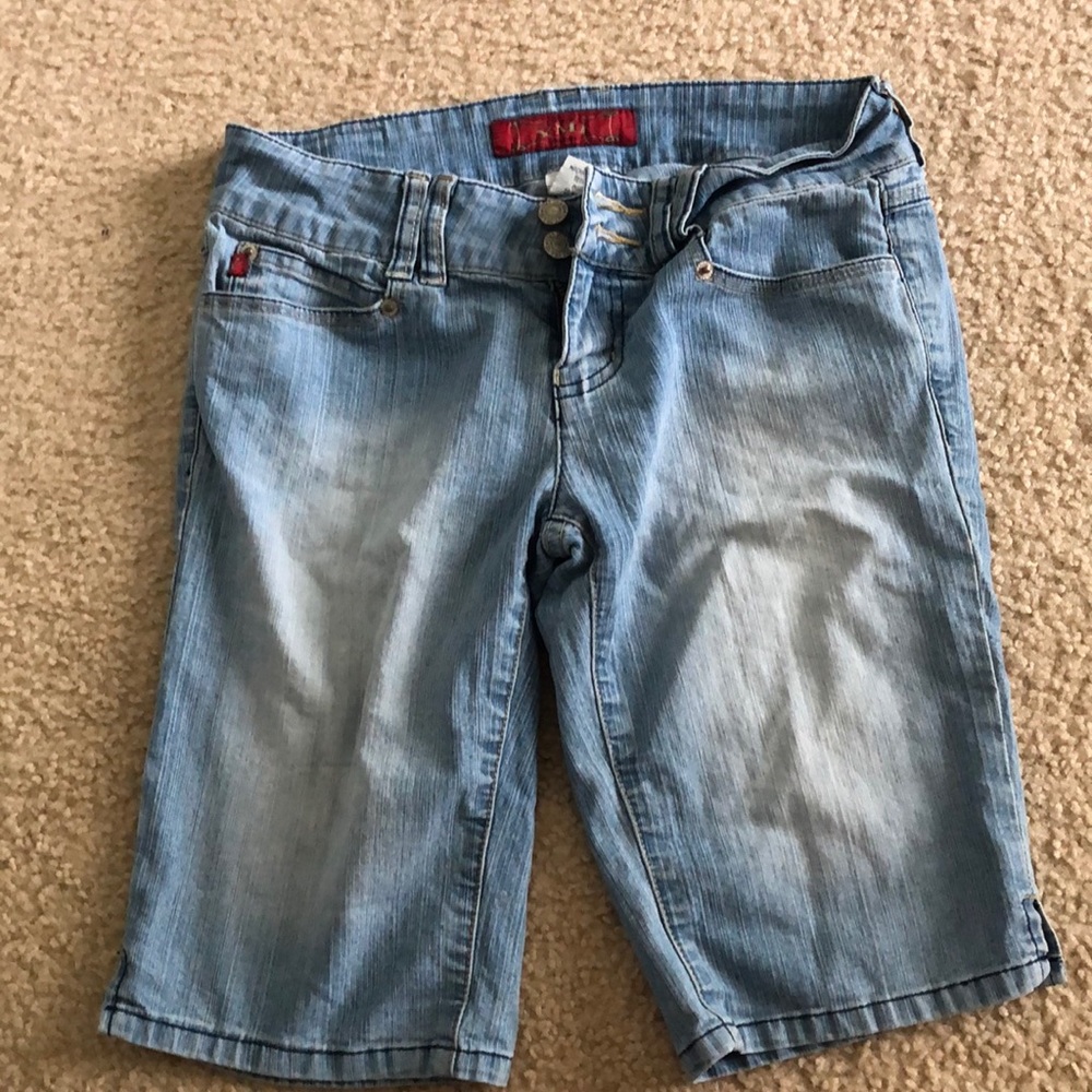 YMI light washed bermuda shorts